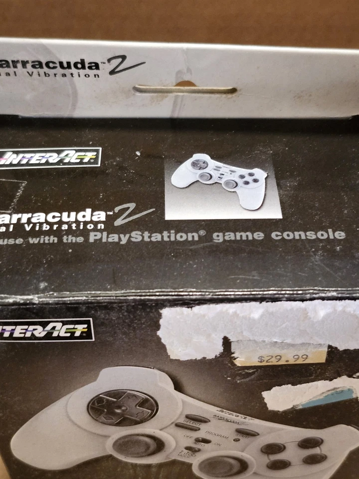 NEW BOXED PLAYSTATION INTERACT BARRACUDA 2 DUAL VIBRATION GAME CONTR. SV-1133 - Image 3 of 4