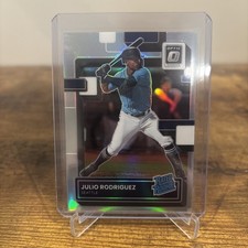 2022 Julio Rodriguez Panini Donruss Optic Rated Rookie Silver Prizm RC MINT 