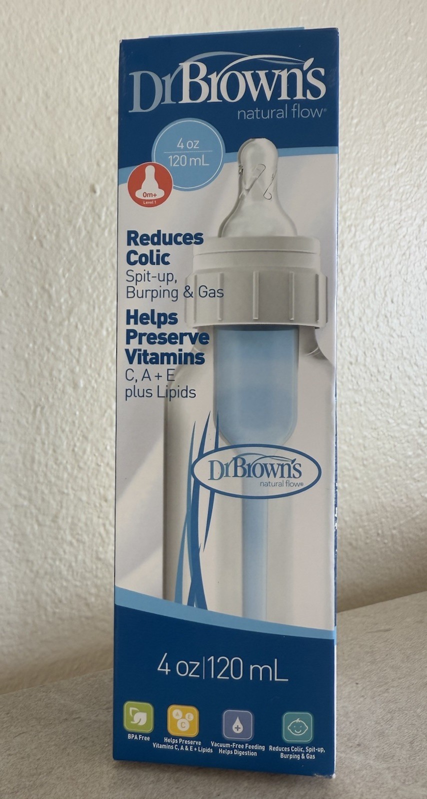 Dr. Brown's Natural Flow Baby Bottle,Reduces Colic,Gas Spit-