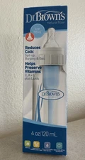 Dr. Brown's Natural Flow Baby Bottle,Reduces Colic,Gas Spit-up,Burping 4 oz NEW