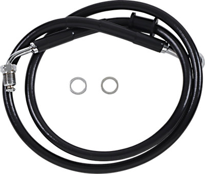 Drag Specialties Brake Line Plus 10 Inch Black for Harley Softail 2018-2024