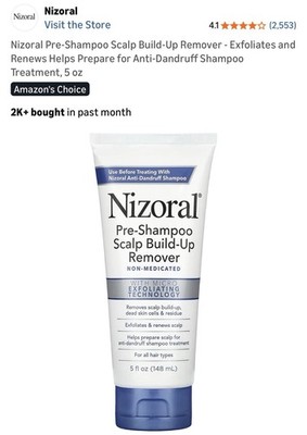 Nizoral Pre-Shampoo Scalp Build-Up Remover 5 fl oz (148 Ml)