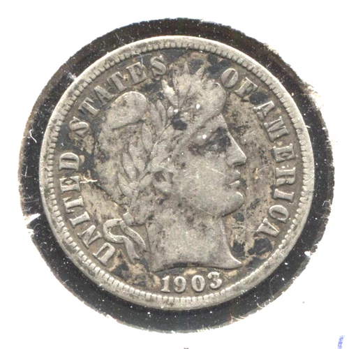 VF 1903 Barber Dime