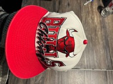 New Era Hardwood Classics Chicago Bulls Script Logo Snapback Hat Red White Cap