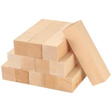 Unfinished Basswood Carving Blocks Craft Wood Whittling Blank 3.9x1x1 13 Pcs
