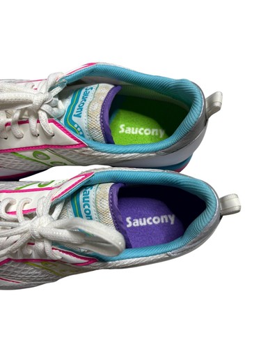 Saucony Women's Originals Jazz Triple White Neon-sz 8 - Picture 6 of 11