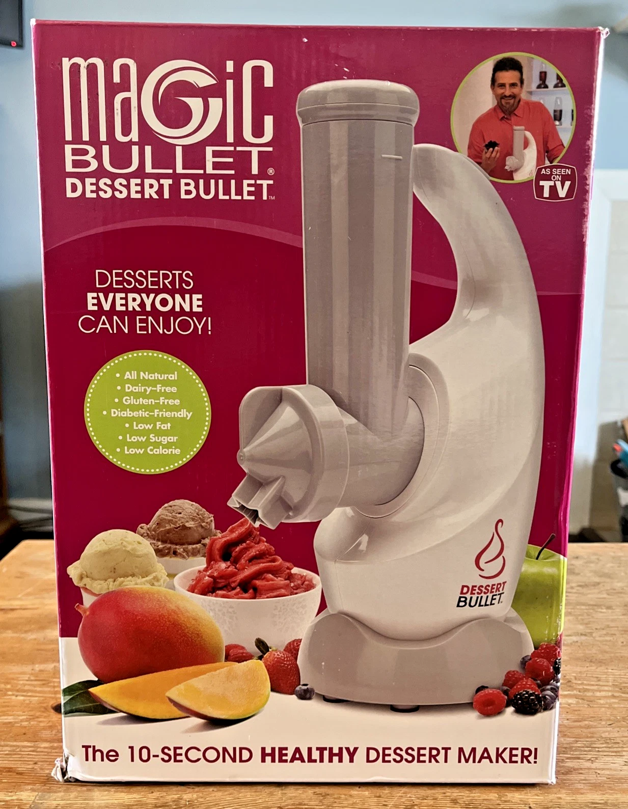 Magic Bullet Dessert Bullet Blender Frozen Treat Maker Fruit
