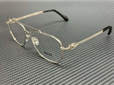 VERSACE VE1307 1000 Silver Black Men's 57 mm Eyeglasses