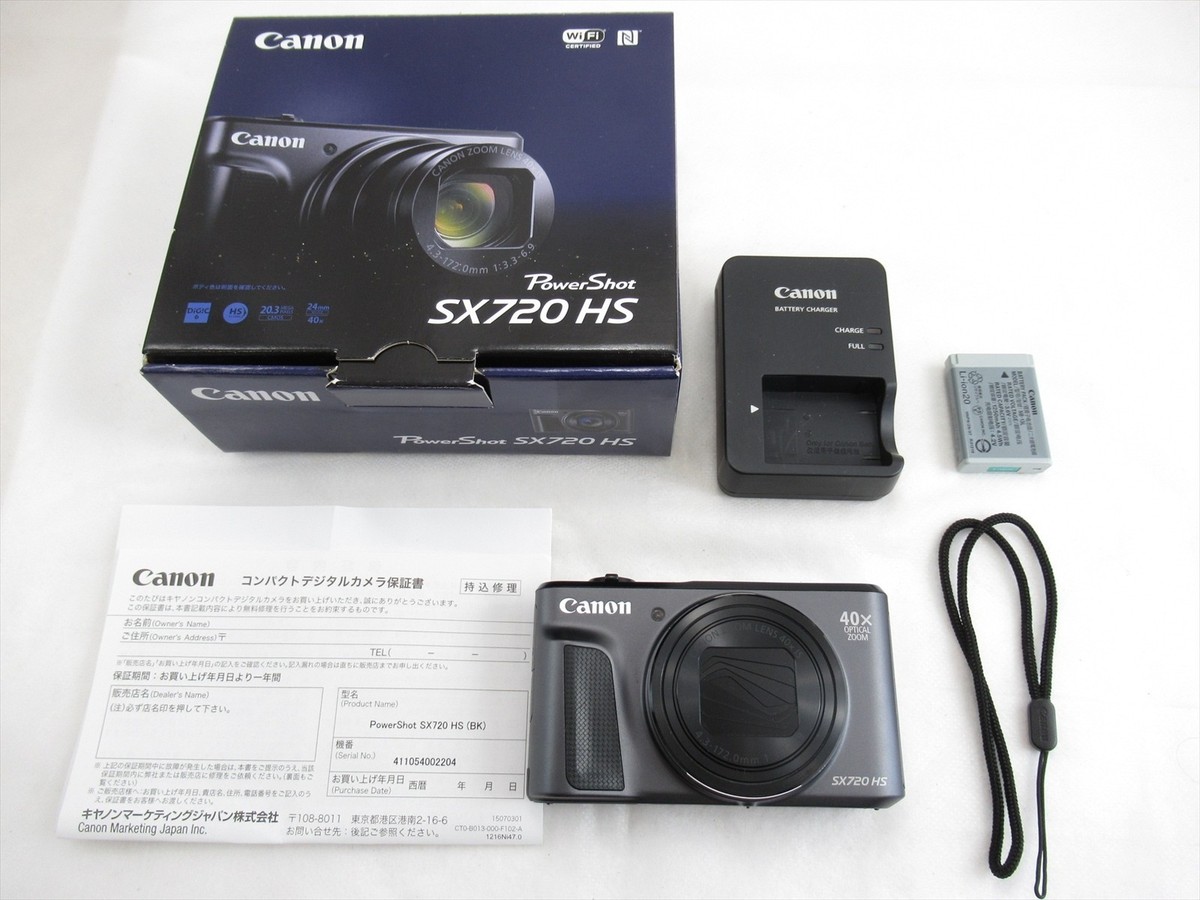 NEAR MINT in BOX】Canon Power Shot SX 720 HS Digital Camera Black