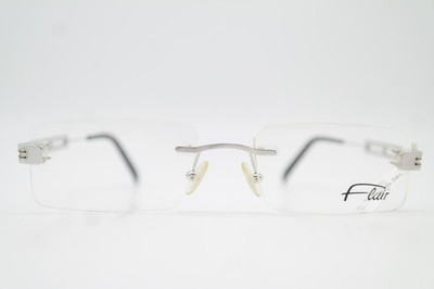Brille Flair 871 Silber Randlos Brillengestell eyeglasses Neu
