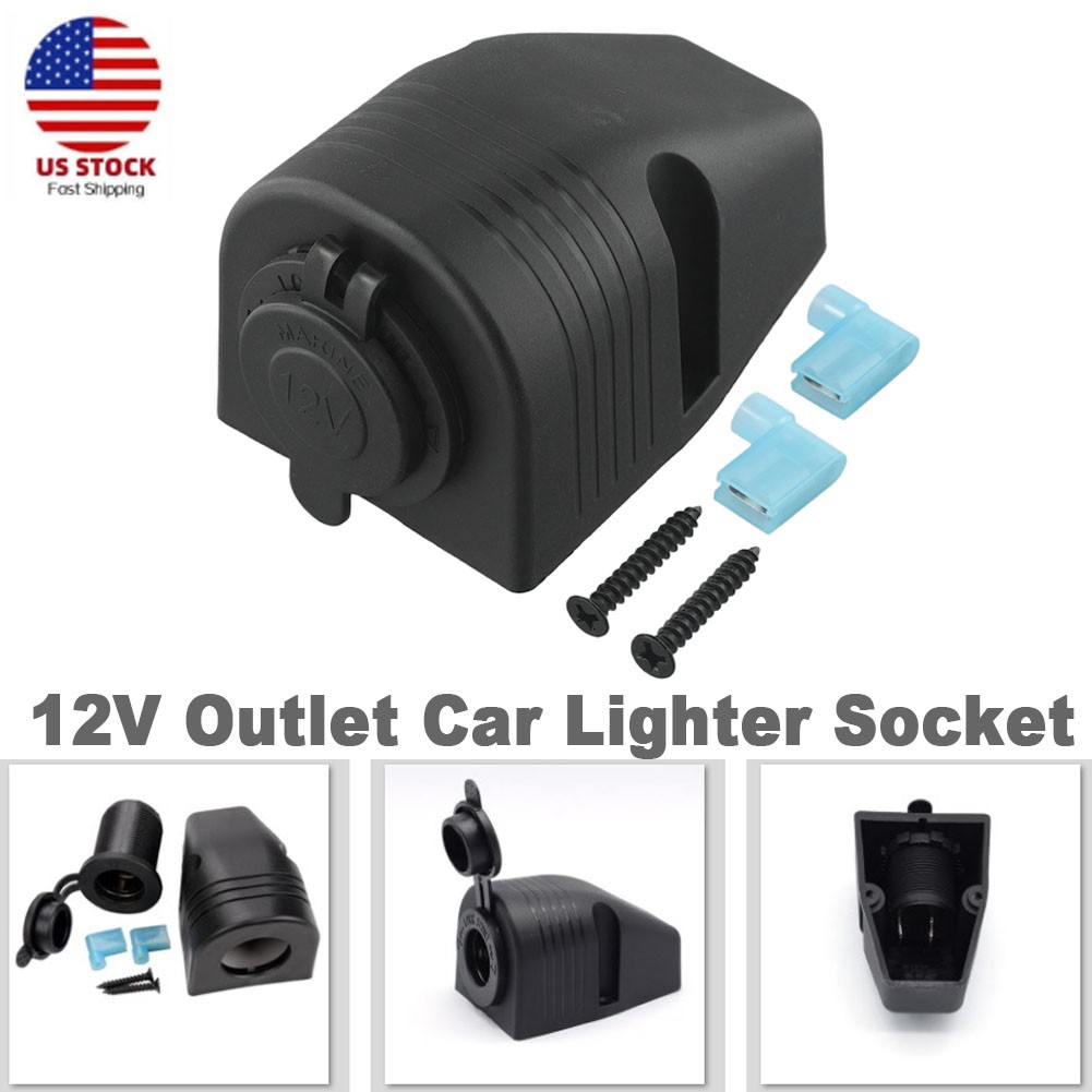 marine cigarette socket 12/24V Lighter Boat Caravan Car Lighter Splitter Socket 1 1/8dia Marine Grade Cigarette Lighter Socket