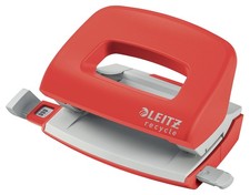 Leitz NeXXt Recycle Mini Hole Punch, 10 A4 Sheet Puncher, 100% Recyclable, Steel