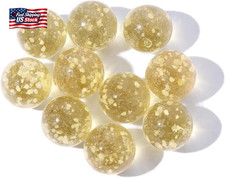 10Pcs Gold Marbles Glow in the Dark Marbles for Glass Glass Ball Luminous Ball R