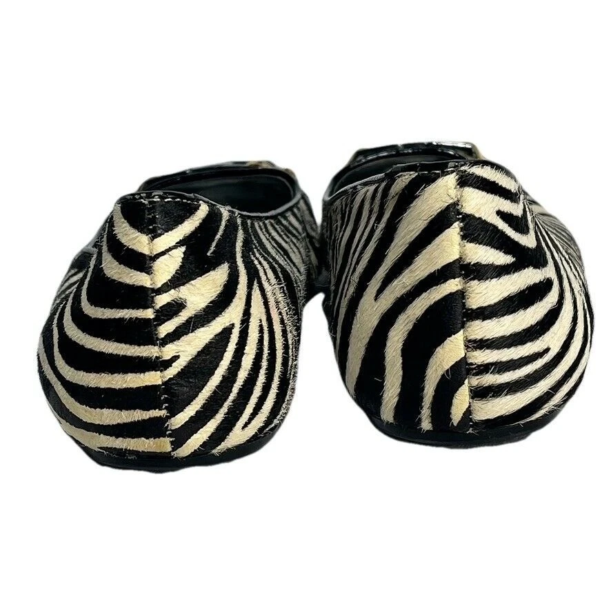 Calvin Klein Pazia Zebra Print Ballet Flats Size 7.5M - Image 4 of 4