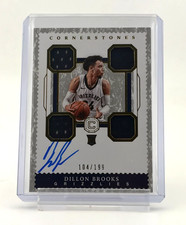 2017-18 Panini Cornerstones SP Dillon Brooks RPA Quad Patch 104/199