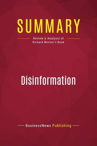 Businessnews Publishing | Summary: Disinformation | Taschenbuch | Englisch-image