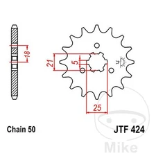 31740 Coarse Gear Transfer Sprocket 17T 530 5 Ø21/25 Compatible with Yamaha RD 250 