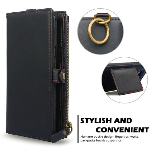 For Galaxy S9/S8 Plus Note 9/8 Leather Removable Wallet Magnet Flip Case Cover - Picture 9 of 14
