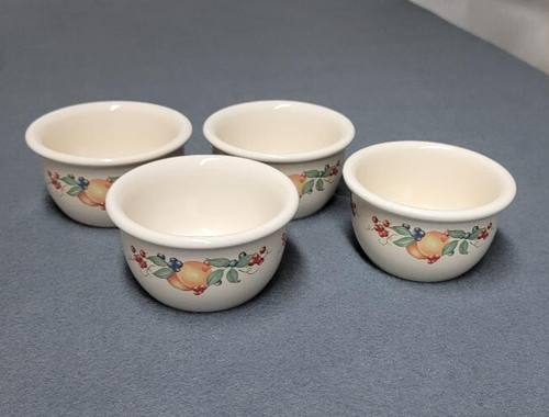 Ramekins Corelle Abundance Stoneware Custard Bowls 7 oz - Set of 4 Vintage - 第 1/5 張圖片