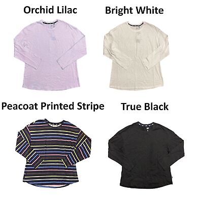 Gap Ladies Long Sleeve Tee Size XL Peacoat Printed Stripe Gap Ladies Long Sleeve Tee Size XL Peacoat Printed Stripe
