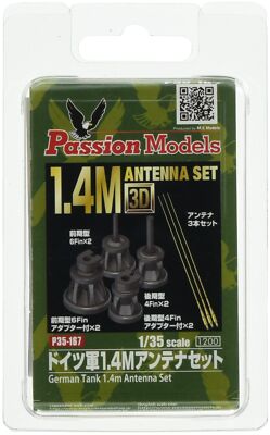 Passion Models 1/35 German 1.4M Antenna Set Plastic Model Parts P35-167 NEU