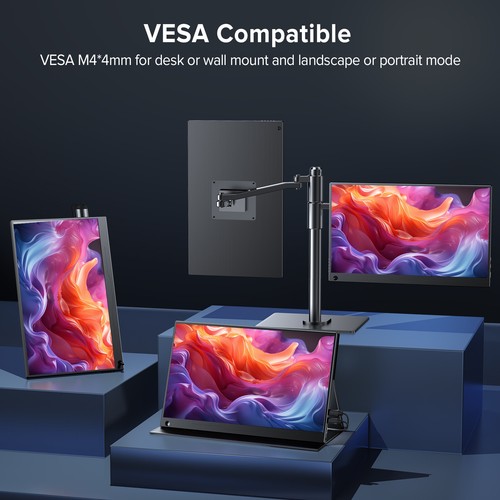 UPERFECT 2K 144Hz Portable Monitor 17.3" Inch 2560x1440P Portable Gaming Monitor - Picture 2 of 15