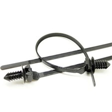 50Pcs Cable Ties Car Kit Nylon Zip Tie Wraps Push Clip Fastener Bundle Wire
