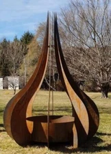 Fire Pit BBQ Wood Burner Fathers Day Outdoor Personalized Skewer Fireplace DIY