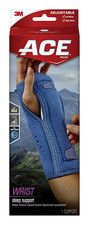 Night Wrist Sleep Support, Adjustable, Blue, Helps Provide Relief from Sympto...