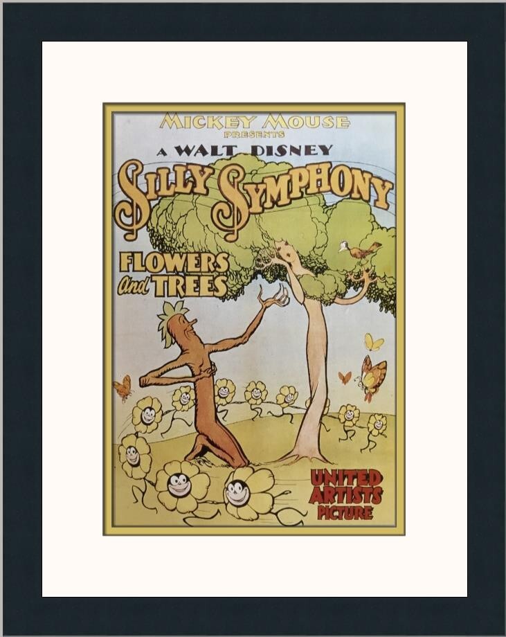 芸術写真 FLOWERS and TREES Walt Disney Silly Symphony Flowers and Trees Custom Framed Print