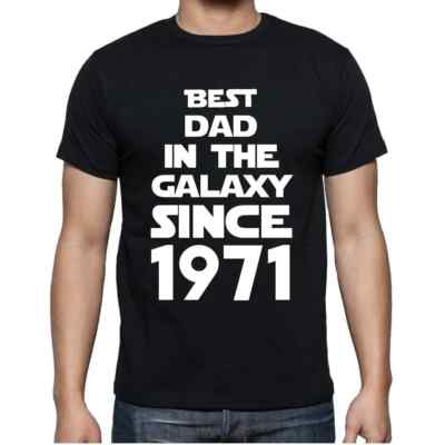 ULTRABASIC Herren T-Shirt Der beste Vater der Galaxis seit 1971 Best Dad