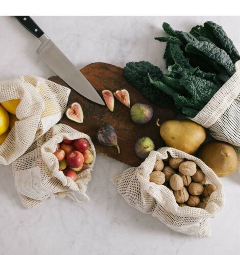 Salbei Mehrweg Produziertüten - Bio Baumwollnetz Zero Waste Biologisch Abbaubar... - Bild 2 von 5