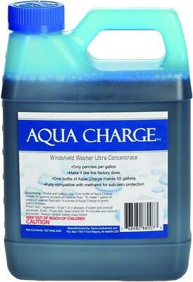 #ad 1 Quart Aqua Charge Windshield Washer Ultra Concentrate fluid Makes 55 gallons $38.21