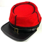 CIVIL WAR CSA CONFEDERATE INFANTRY WOOL KEPI FORAGE CAP HAT-LARGE
