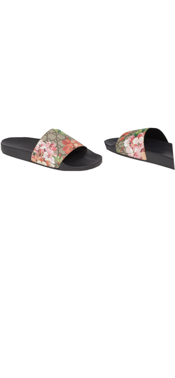 Gucci GG monogram logo slide sandals for men and women-image