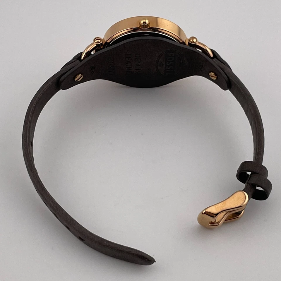 Reloj Fossil Georgia ES-3077 Mujer Valero Alarmo Bowl Gris Cintura Correa Cuarzo Foto 3 de 4