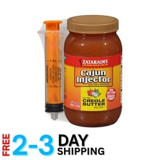 16oz Cajun Injector Creole Butter Marinade with  Injector Included