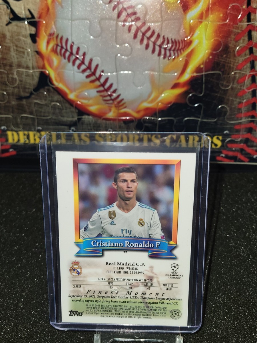 激レア！Topps Finest RONALDO インサート 世界150枚限定 2022-23 Topps Finest UCL Prized Footballers Cristiano