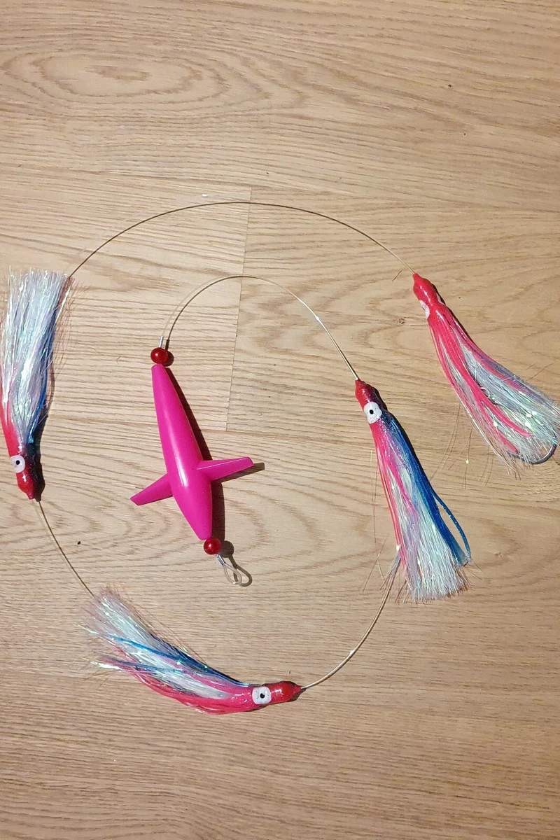 Pack De 4 Leurres Ika Black Bart – Trolling Gros Thon, Mahi, Voilier – Neuf