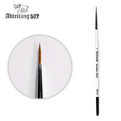 Abteilung 502 ABT850-0 - Pinsel - Round Brush Marta Kolinsky 0 - Neu