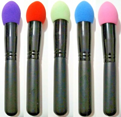 Pulver Puff Make-up Mixer Bürste mit Griff Gesicht Abdecker Mischung Schwamm Puff