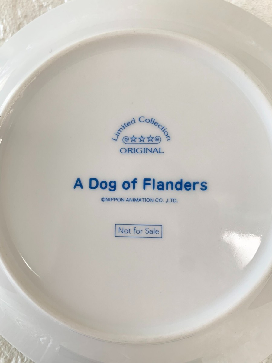 NIPPON ANIMATION A Dog of Flanders Ceramic Plate Vintage