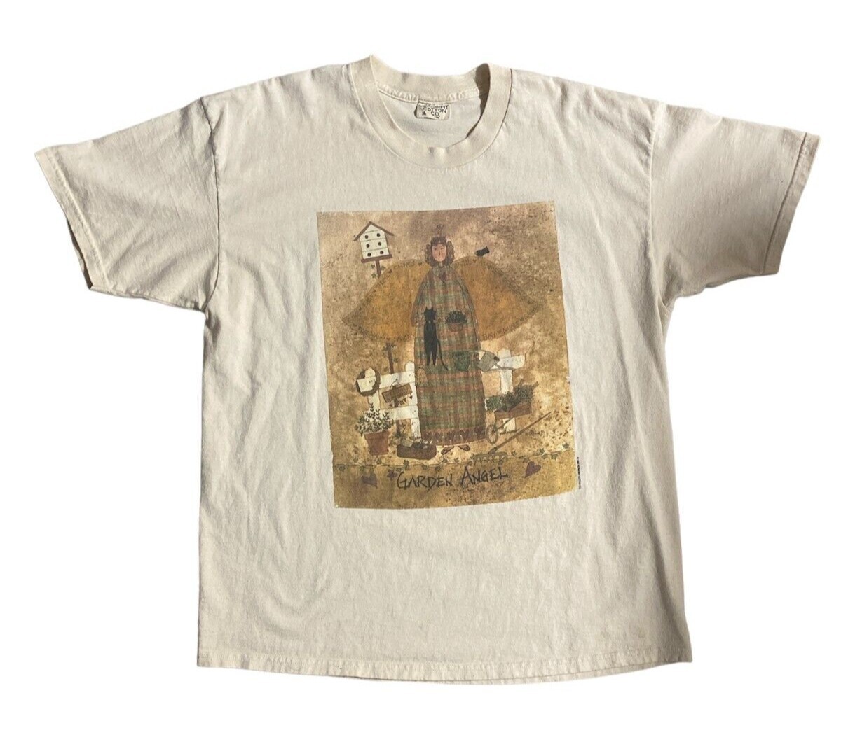 トップス 0658 [Amber garden] graphic shirt Adventure Stamp