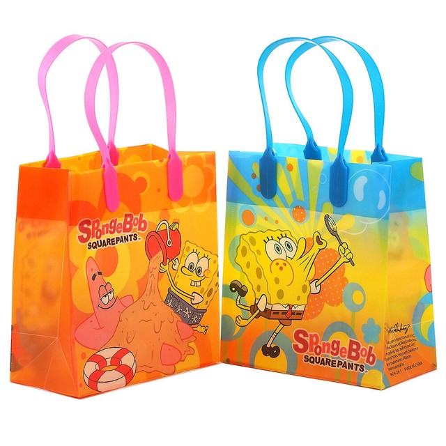 Party Bags SPONGEBOB SQUAREPANTS FILLED FAVOR BAG Birthday Party Supplies Treat Box Toys Home