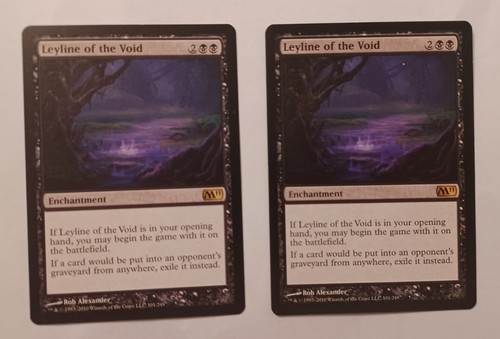 MTG Leyline of the Void N/M Magic 2011 Rare - Picture 3 of 4