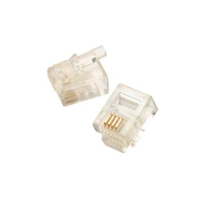Pro Club Plug Pro'sKit 702-018 6P4C Solid Round Cable Modular Plugs, 50 µin gold. | eBay
