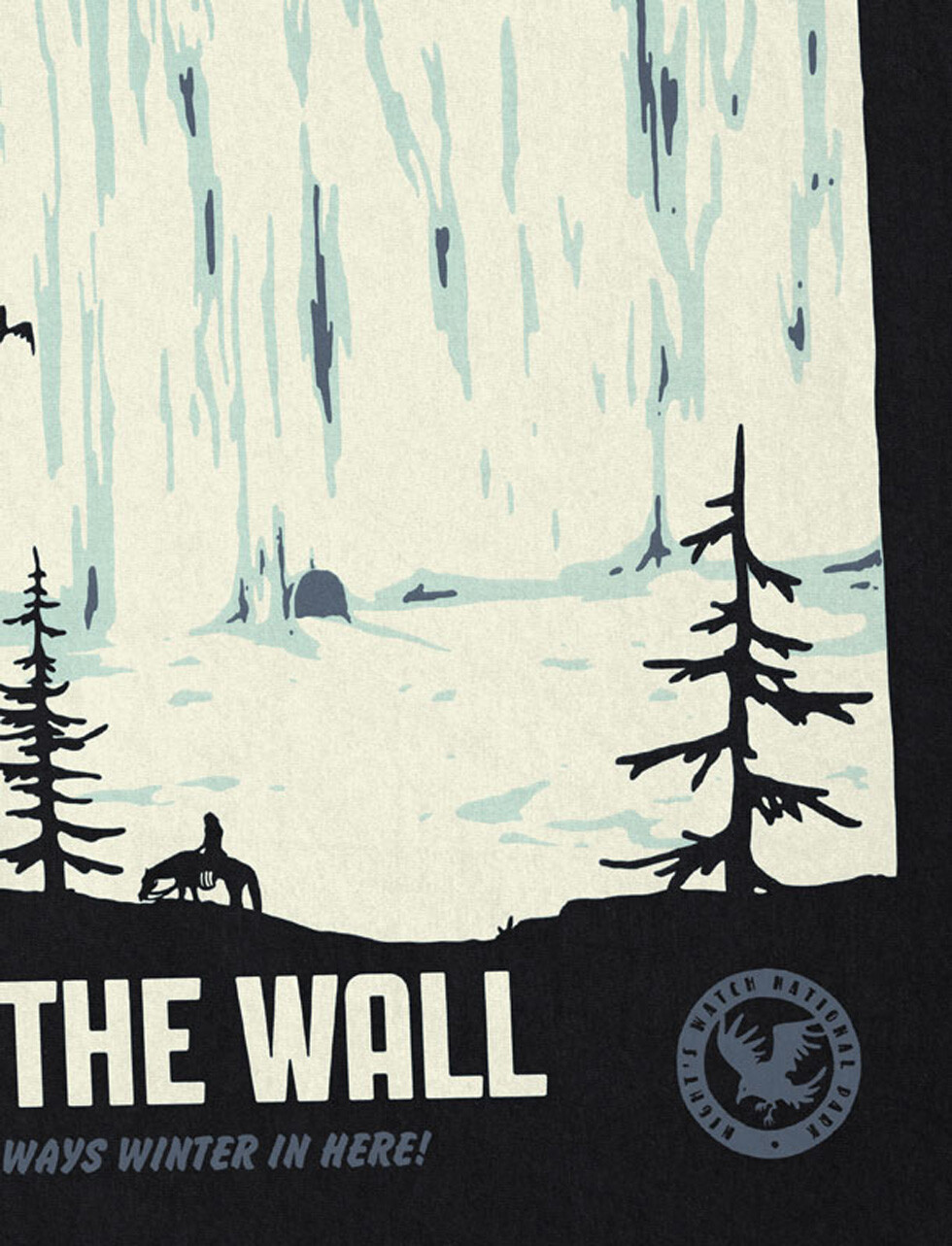 ALTRA T shirt uomo Il muro snow veglia notturna jon pelliccia invernale neve targaryen nord