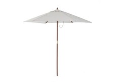 Garden 2.4M Wooden Garden Patio Umbrella Light Grey - grade B return RRP £37.59