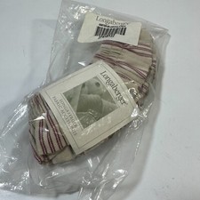 Longaberger Basket Garter Red Tan Stripe Plaid ~Made in USA~ New