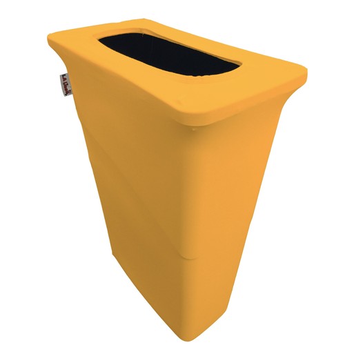 LA Linen Stretch Spandex Trash Can cover for Slim Jim 23-Gallon. Made in USA - Picture 23 of 23